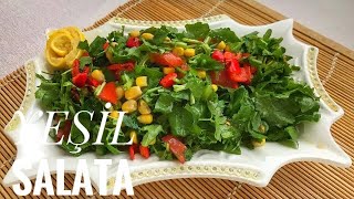 Yeşil Salata Nasıl Yapılır  En Güzel Salata Tarifleri  Salata Tarifleri [upl. by Nereen892]