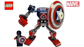 LEGO Marvel Super Heroes 76168  Captain America Mech Armor Speed build [upl. by Connett]