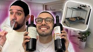 VLOG  MATH COMPROU NOVA DECORAÇÃO PARA O CANTINHO DE VINHOS DELE [upl. by Surbeck]