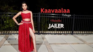 Kaavaalaa Telugu dance by Nainika  JAILER  Nainika Thanaya [upl. by Walliw]