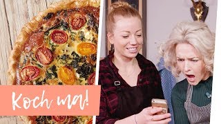 Saftige Grünkohlquiche und Wintersalat mit Ariane Alter  Koch ma [upl. by Allison781]