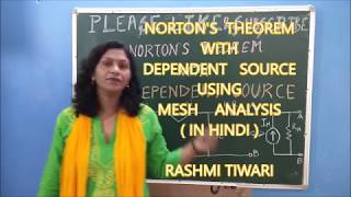 nortons theorem with dependent source [upl. by Imhsar]