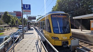 Stadtbahn Stuttgart  Mitfahrt in der kompletten U14 von Mühlhausen bis Bhf Vahingen im DT812 3529 [upl. by Eirrok]