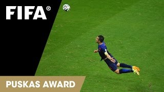 Robin van Persie Header  FIFA Puskas Award 2014 FINALIST [upl. by Macilroy]