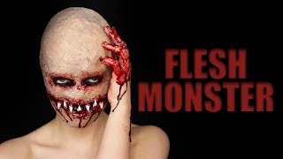 FLESH MONSTER Halloween SFX Makeup Tutorial [upl. by Annerol649]