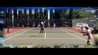 Morning Tennis Doubles at Cahalan part 2 August 14 2024 [upl. by Ytinirt]