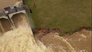 Smallwood Lake Dam overflowingnear Gladwin Michigan May 19 2020 [upl. by Fillander]