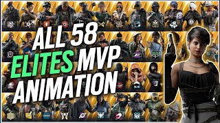 ALL 58 ELITE SKINS MVP ANIMATIONS  Alibi Elite [upl. by Ttenneb]