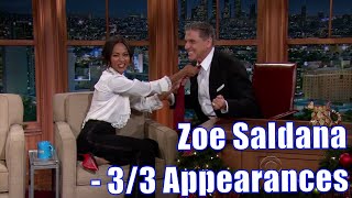 Zoe Saldana  Has Craig On A Leash  33 Appearances In Chron Order Mostly HD [upl. by Haggar]