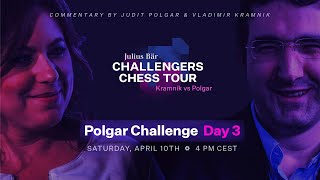 Julius Baer Challengers Chess Tour Polgar Challenge  Day 3  Judit Polgar and Vladimir Kramnik [upl. by Morris]