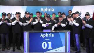 Aphria Inc opens Toronto Stock Exchange April 7 2017 [upl. by Atterbury986]