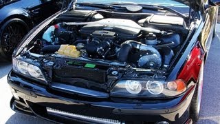 Supercharged BMW M5 E39 515WHP Wicked exhaust  Dyno Pull [upl. by Garson608]