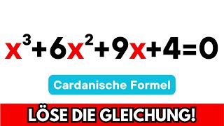 Kubische Gleichungen mit den Cardanischen Formeln lösen 🤔📝 Mathe Aufgabe Gleichung [upl. by Eltsyrk82]