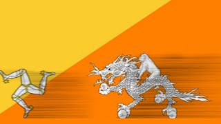 Isle of Man runs away from the Bhutan dragon Fun With Flag [upl. by Brittne810]