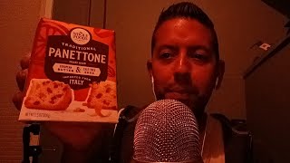 ASMR PANETTONE EATING SOUNDS [upl. by Nyladnohr]