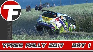 Ypres Rally 2017  Day 1  Crash [upl. by Htebasile]