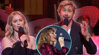 Ryan Gosling amp Emily Blunt SING Barbenheimer Cover Of Taylor Swift’s ‘All Too Well’ During ‘SNL’ [upl. by Surat]