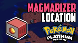 Where to Find Magmarizer  Pokemon Platinum All Methods [upl. by Adran]