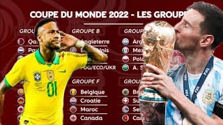 📆 CALENDRIER COUPE DU MONDE QATAR 2022  BRESIL AK ARGENTINE BYEN TONBE [upl. by Siesser]