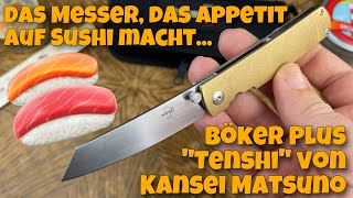 🚨 Ein Messer das Appetit auf Sushi macht ‼️ Das Böker Plus „Tenshi“ von Kansei Matsuno 🚨 [upl. by Rosenthal375]