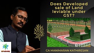 Does developed sale of land leviable under GST Is Sale of Land exempt under GST GST on Land Sale [upl. by Weisbart]