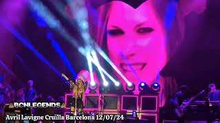 Avril Lavigne CruÃ¯lla Barcelona 120724 bcnlegends [upl. by Adeline928]