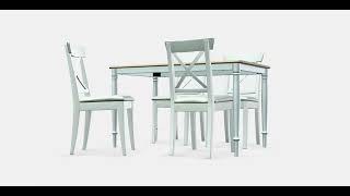 DANDERYD  INGOLF Table and 4 chairs 1  AR  Ecommerce [upl. by Knitter155]