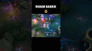 Roam Saber 😎 saber mobilelegends mlbb mlbbshorts viral gaming saberroam [upl. by Tlok543]