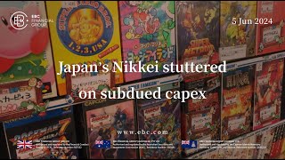 Japan’s Nikkei stutters on subdued capex [upl. by Arvind]