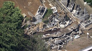 イチゴハウスやお墓に被害 降り続いた大雨で土砂崩れ相次ぐ 今後も少しの雨で被害のおそれ静岡【台風10号】 [upl. by Adnahcal301]