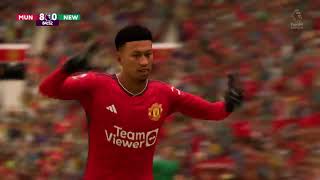 Lingard Goal Vs Newcastle Utd FC 24 [upl. by Aluino154]