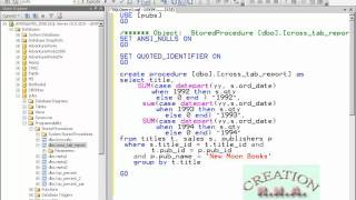 crystal reports for beginners part 11 cross tab using stored procedure [upl. by Aisatan782]