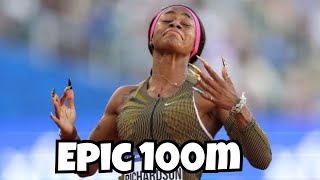 Sha’Carri Richardson Wins Women’s 100 Meters  2024 US Olympic Trials Track and Field [upl. by Jacobson]