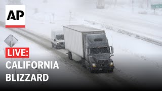 LIVE Blizzard hits Tahoe City California [upl. by Zoellick]