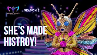 Butterfly’s clues all make sense now Season 2 Episode 11  The Masked Singer SA [upl. by Kentiggerma819]