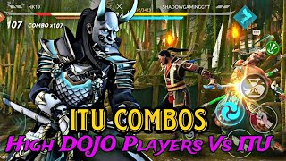 UNSTOPPABLE ITU Combos on High DOJO Players 🥶  Shadow Fight 4 ITU  Shadow Fight Arena ⚔️ [upl. by Brittani]