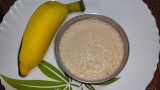 Feeding Baby Food Recipe l 4 to 5 months Baby Starting Solid Food Banana Puree l Baby Weight Gaining [upl. by Spillar]