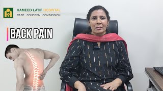 Back Pain  Possible Reasons amp Treatment without surgery or medicine  Hameed Latif Hospital [upl. by Terrene605]