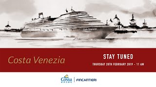 Costa Venezia  Live streaming Cerimonia di presentazione  Monfalcone  Fincantieri [upl. by Ronda]