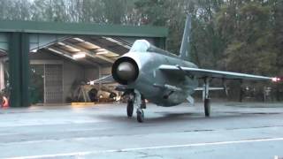 Double QRA Lightning Jets Scramble at Twilight Bruntingthorpe 121116 [upl. by Rivers726]