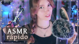 ✨Mi primer ASMR FAST amp AGRESSIVE• Tu Estilista te Maquilla y Corta el Pelo ✂️✨【Atención Personal】 [upl. by Eiznil]