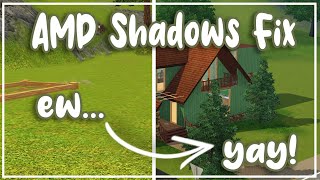 SIMS 3 SHADOW FIX for AMD Graphics Cards🥳 [upl. by Nek]