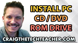 How To Install A Computer CD DVD or Bluray ROM Drive 2022 [upl. by Grobe]