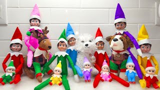 All Colors Elf on the Shelf Babies and Pets Saying Goodbye Day 24 [upl. by Eart]