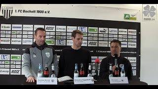 Pressekonferenz 1 FC Bocholt  RWO [upl. by Maryl]