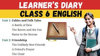 Learners Diary Class 6 English  poorvi learnerdiary kvs class6english [upl. by Melc]