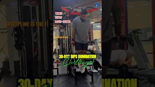 Day 20 of 30Day Dips Domination CHALLENGE fitness gymmotivation dips viral shorts [upl. by Arraeic]