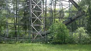 Conneaut Lake Park  Blue Streak On and OffRide Footage [upl. by Lennaj39]