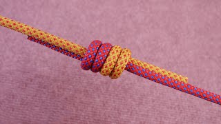 Rope connection knot knotting method [upl. by Necila]