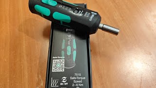 Wera safe torque speed 7515 șurubelniță dinamometrică 26Nm [upl. by Emmalee]